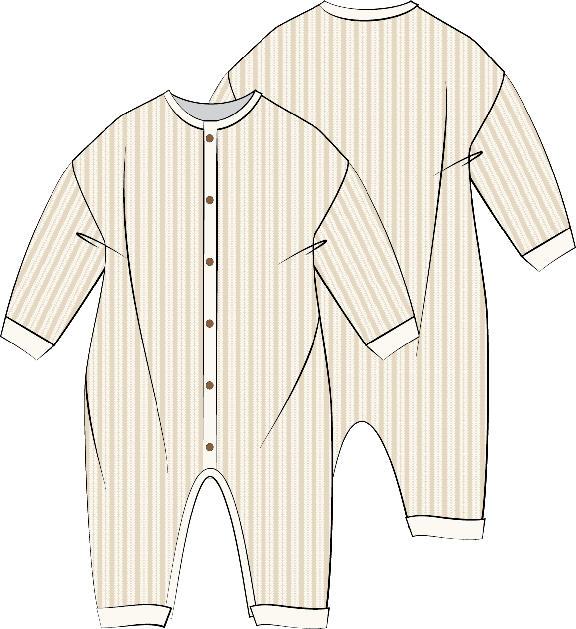 Chunky Knit Romper - Oat