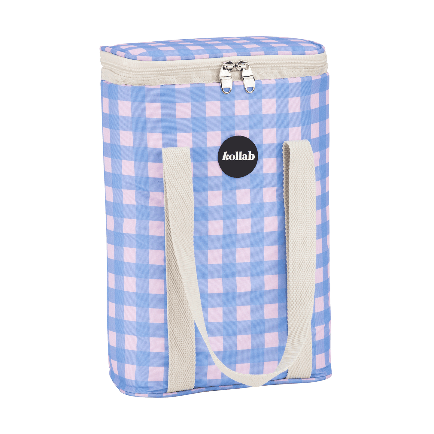 Kollab - Wine Cooler Bag Skyberry Gingham