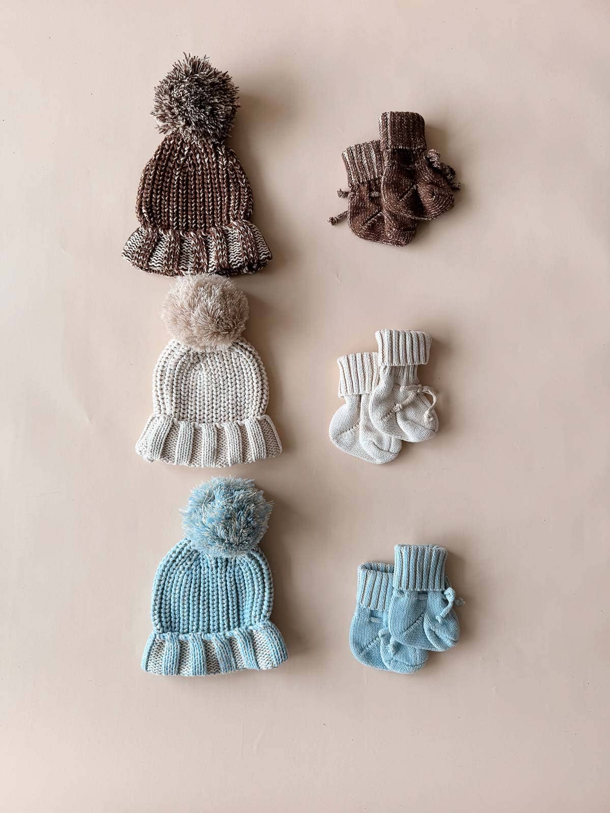Chunky Cotton Beanie - Chocolate