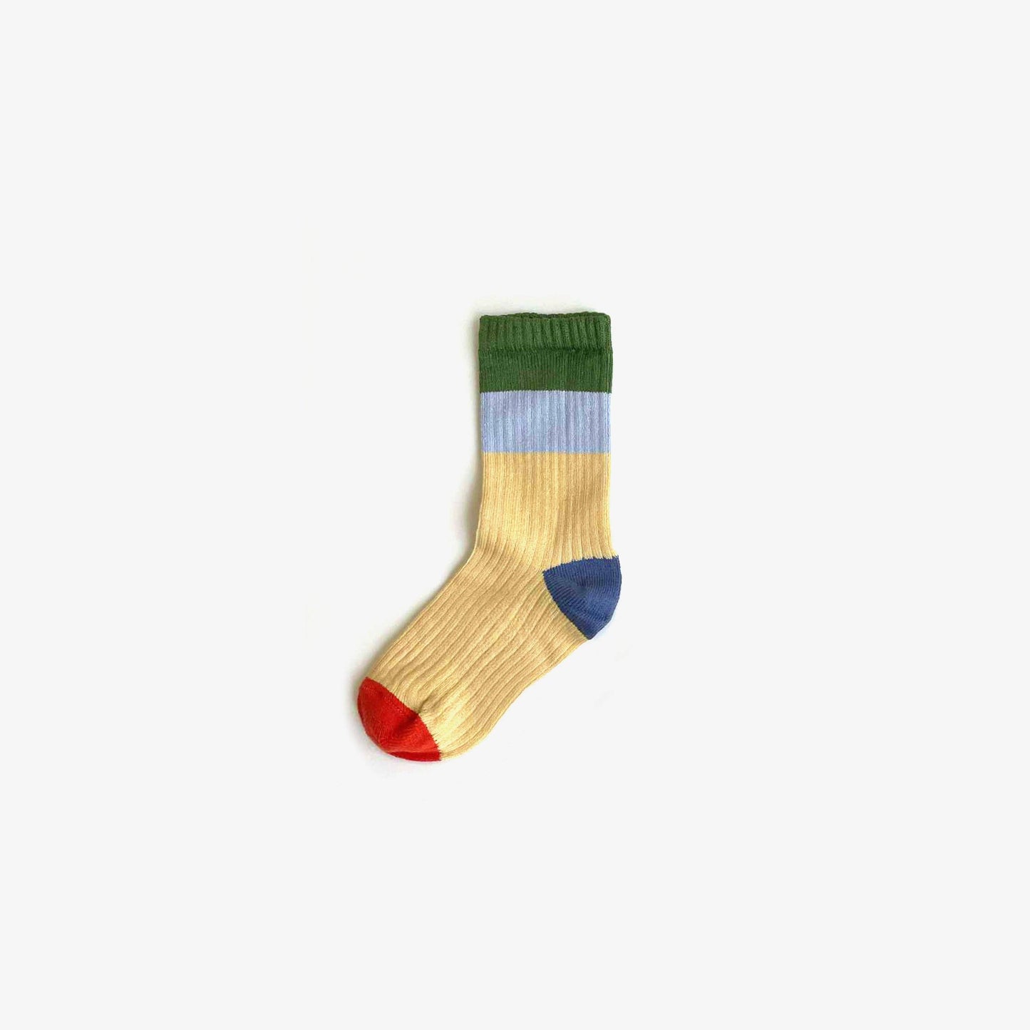 Organic Cotton Knit Socks - Colour Block