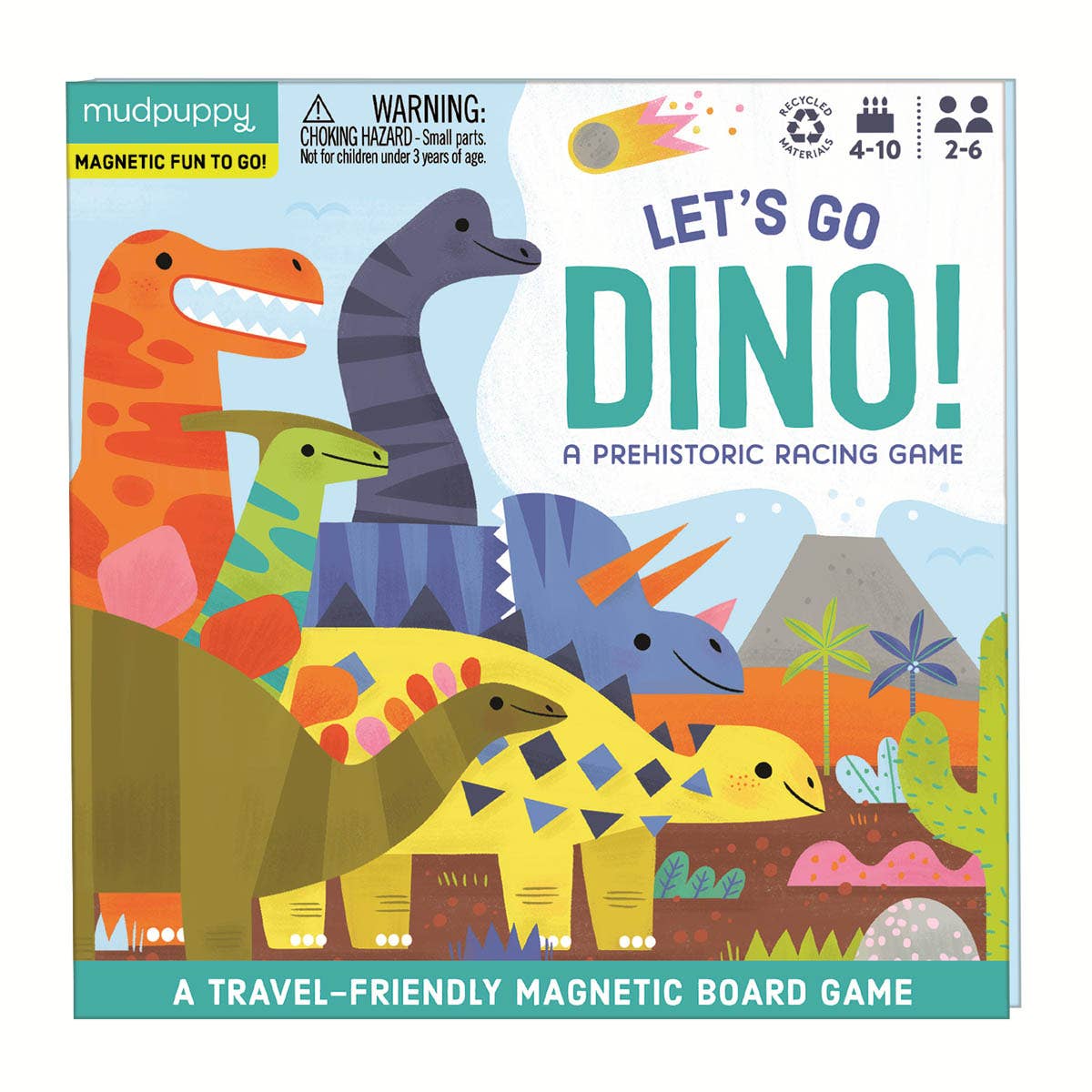Magnetic Board Game - Lets Go Dinosaur