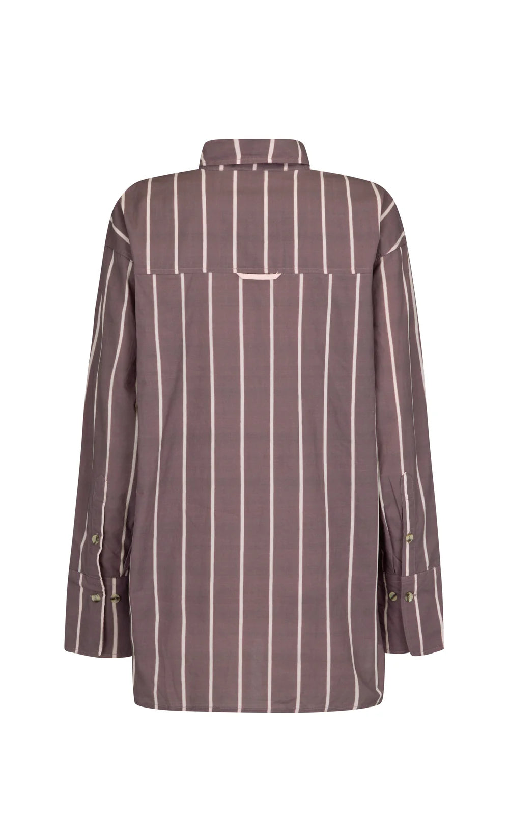 ALPINE COTTON STRIPE SHIRT RED WINE