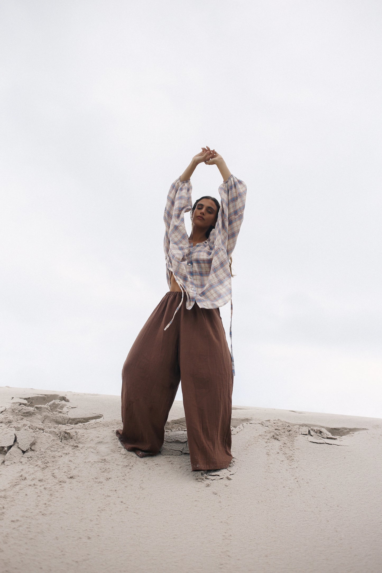 Ra Blouse Juniper Check