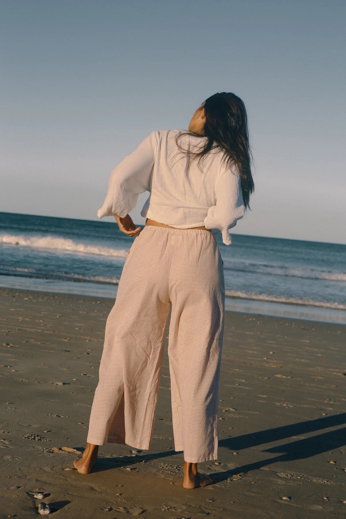 Ivy Pant Dusty Rose Check