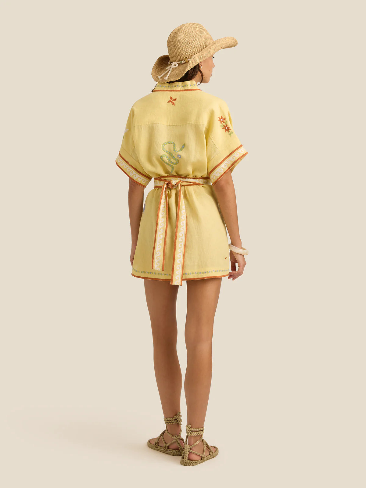 LENNON MINI DRESS | CHARM EMBROIDERY