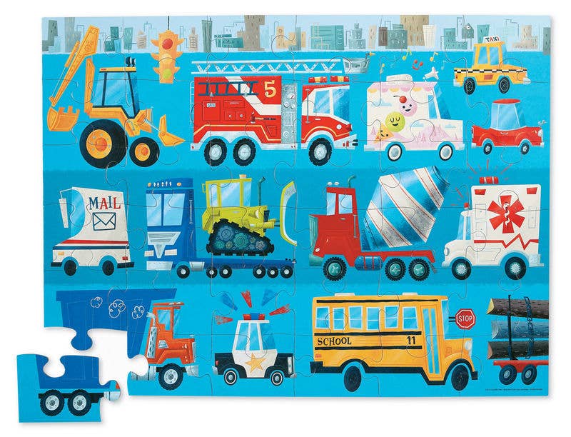Classic Floor Puzzle 36 pc - Vehicles