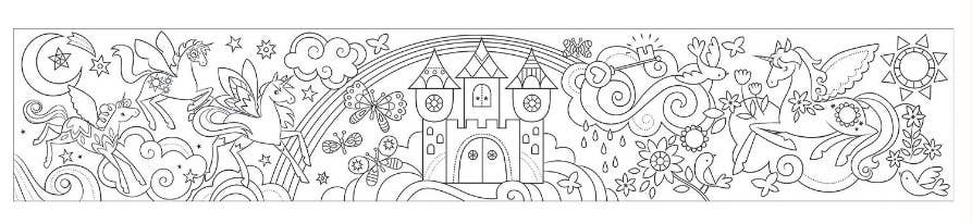 Colouring Roll - Unicorn Magic
