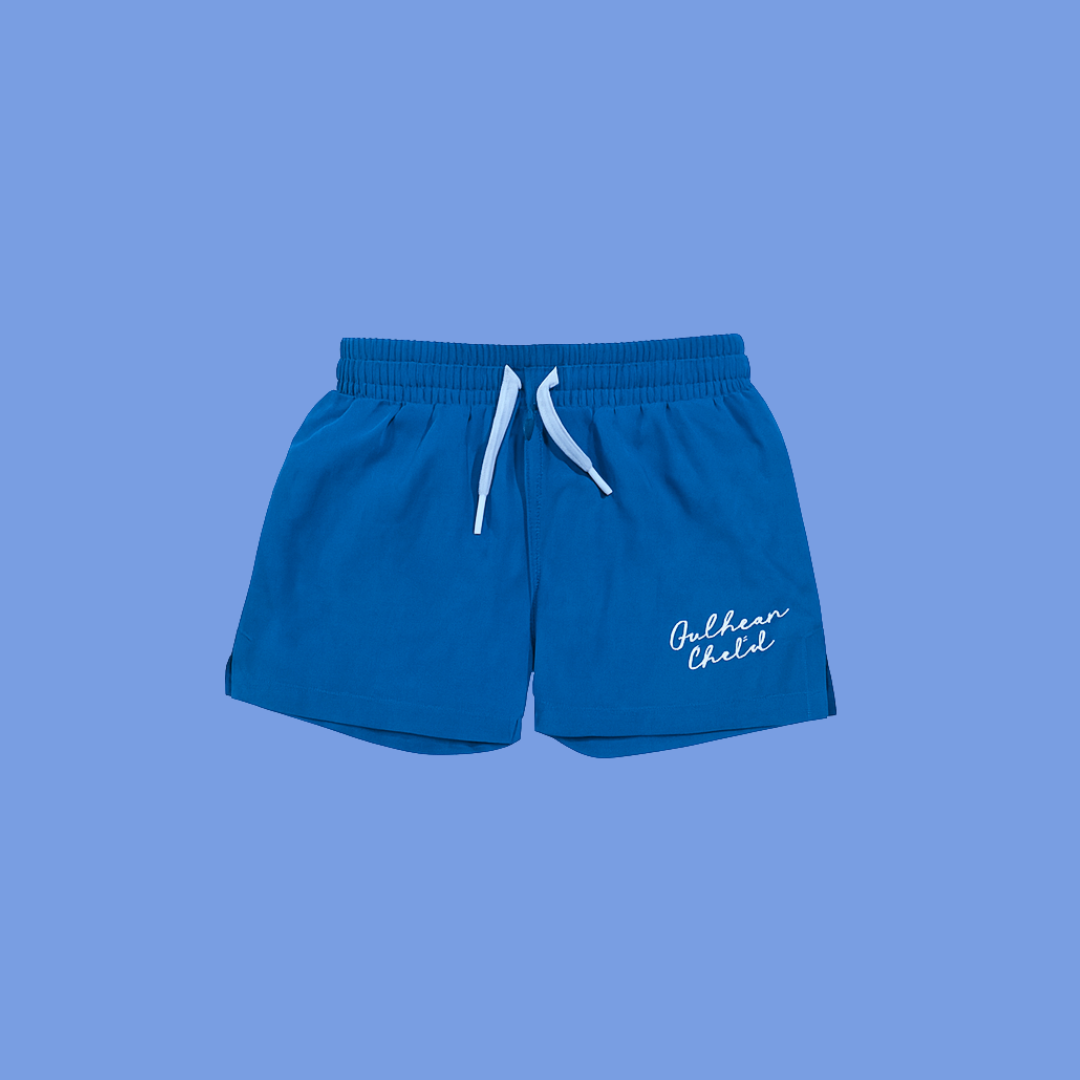Kids Board Shorts - Electric & Lilac