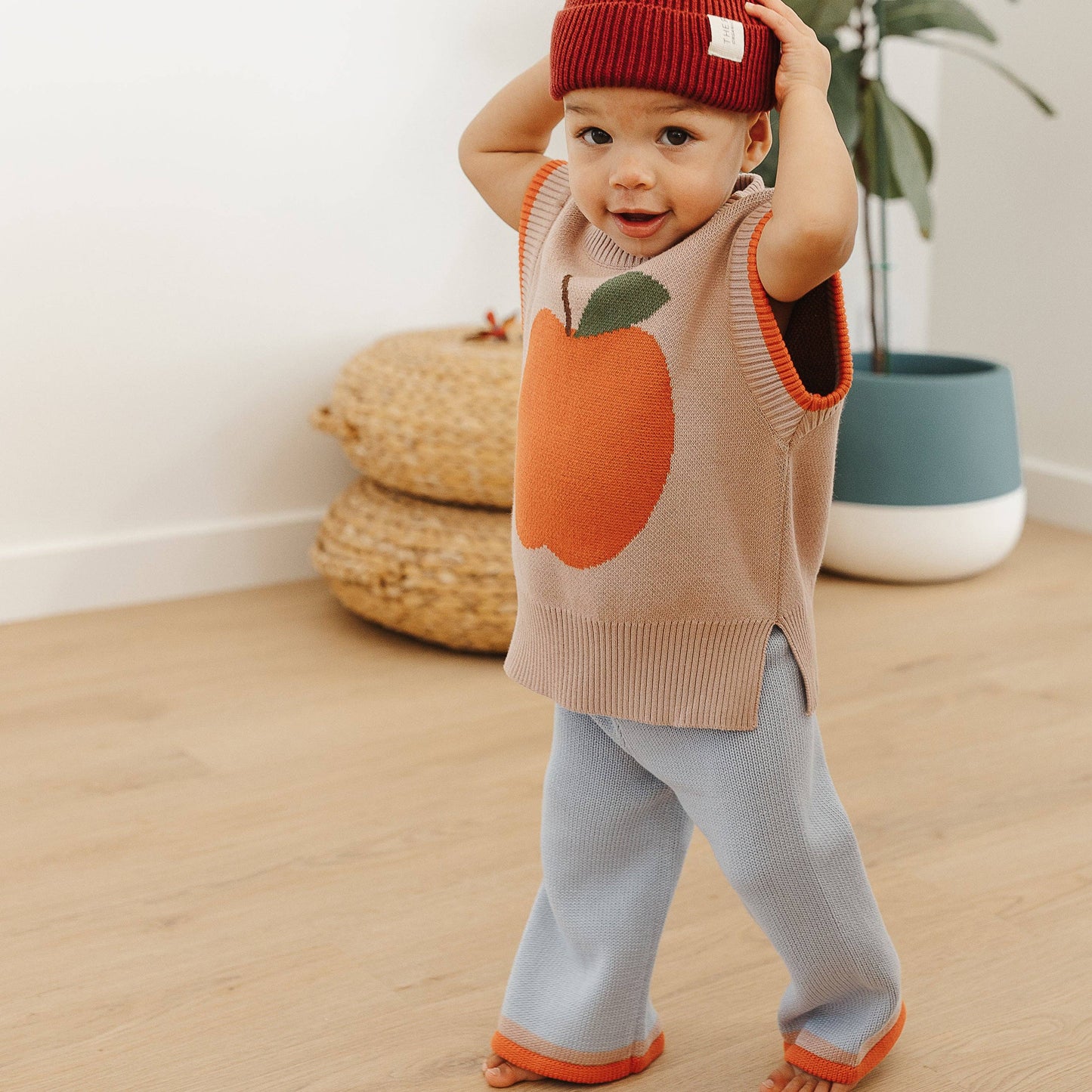 Organic Knit Dip Pants