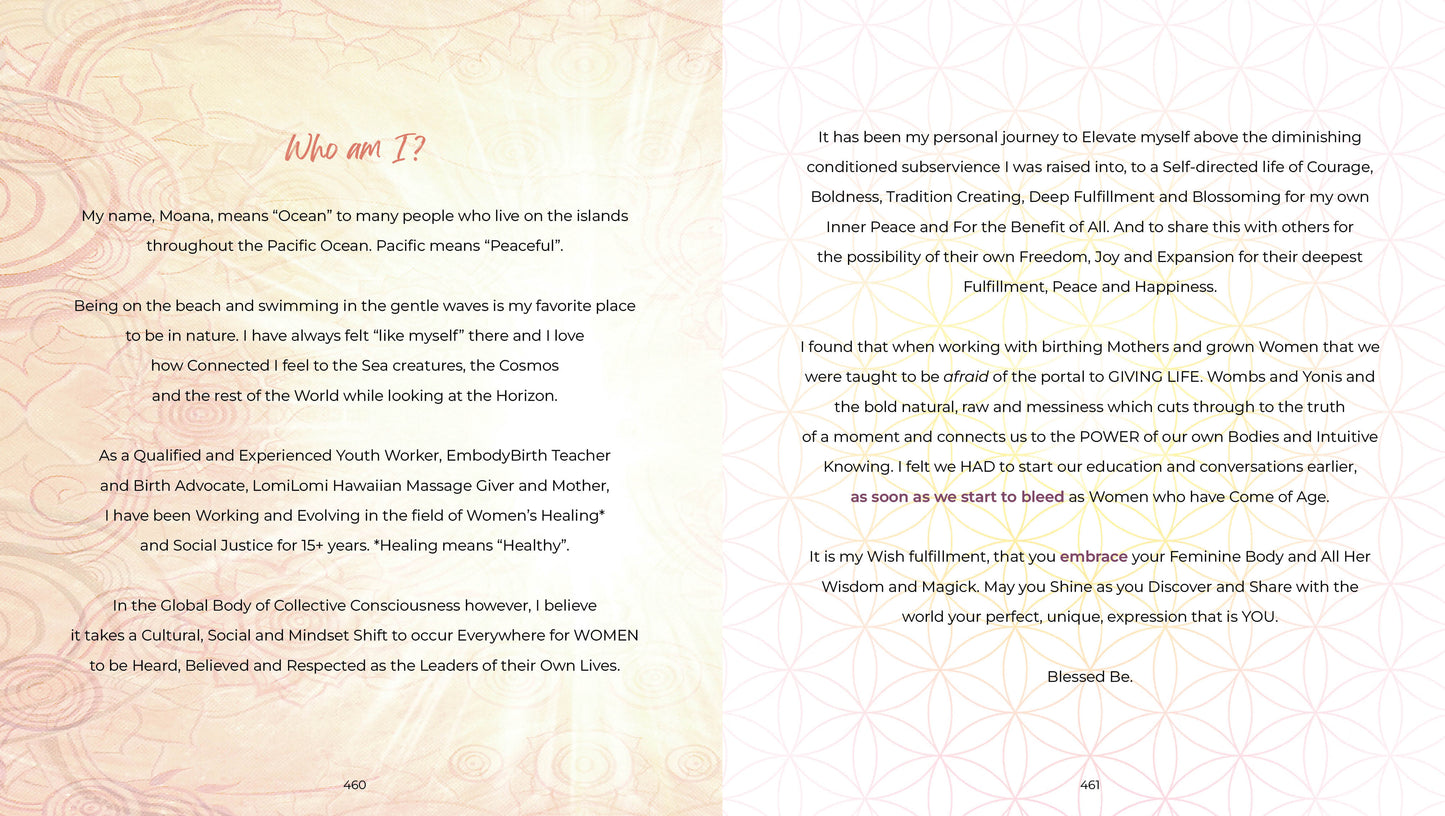 Sacred Moon Journal - Track and Ritualise Your Moon Cycle for Women Coming of Age