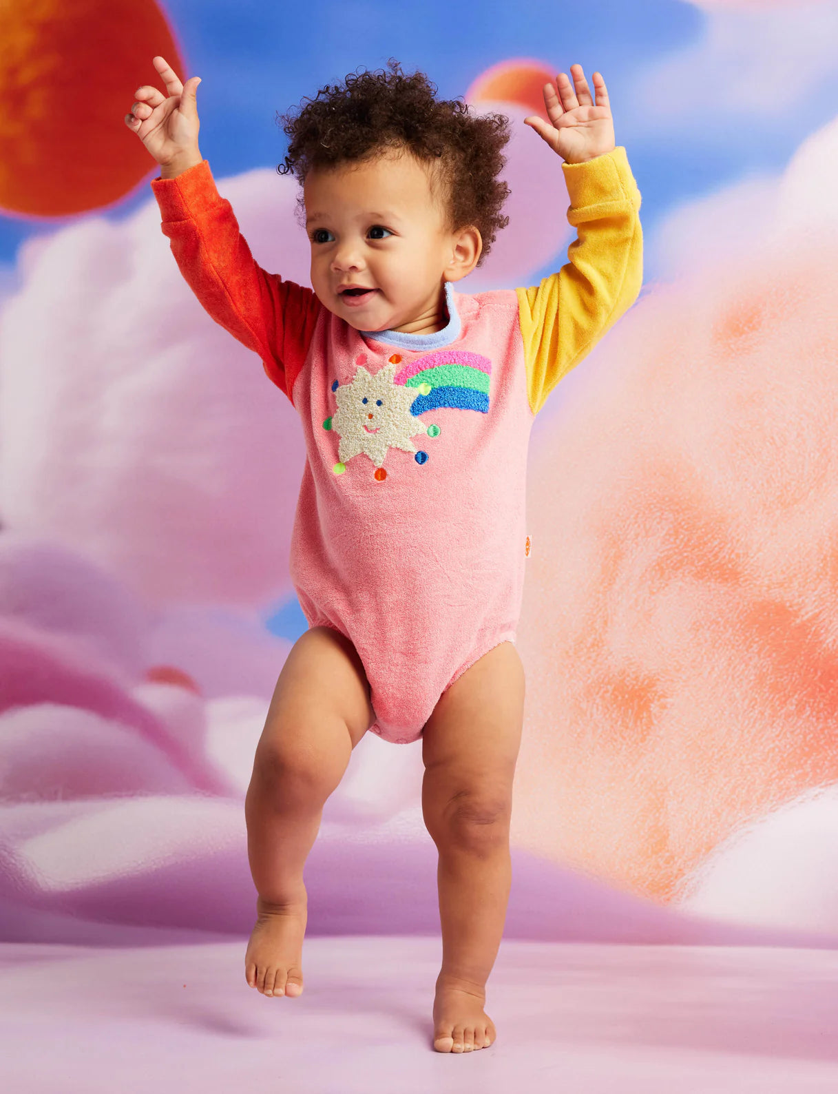 Terry Long Sleeve Bodysuit - Stars