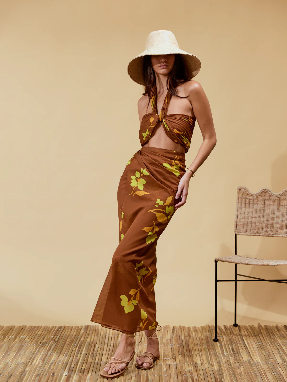SQUARE PAREO | TULP CAROB