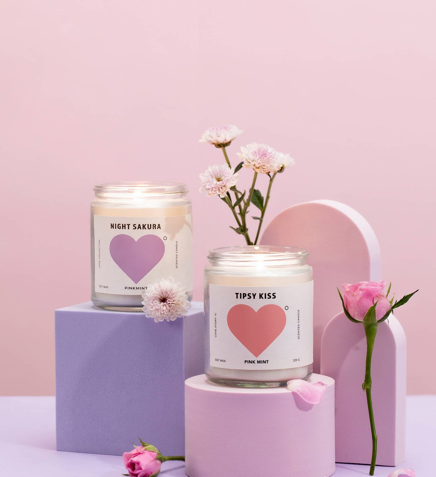 Pinkmint Candle - Tipsy Kiss Soy Candle