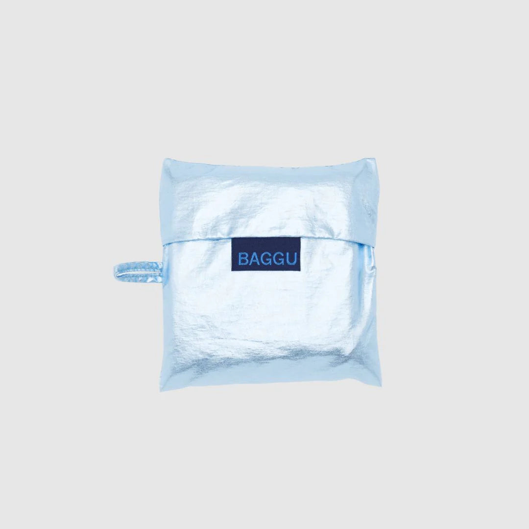 Baggu Standard Reusable Bag - Metallic Light Blue