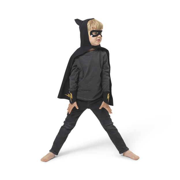 Dress-up - Superhero Cape Set - Black 3-6 years