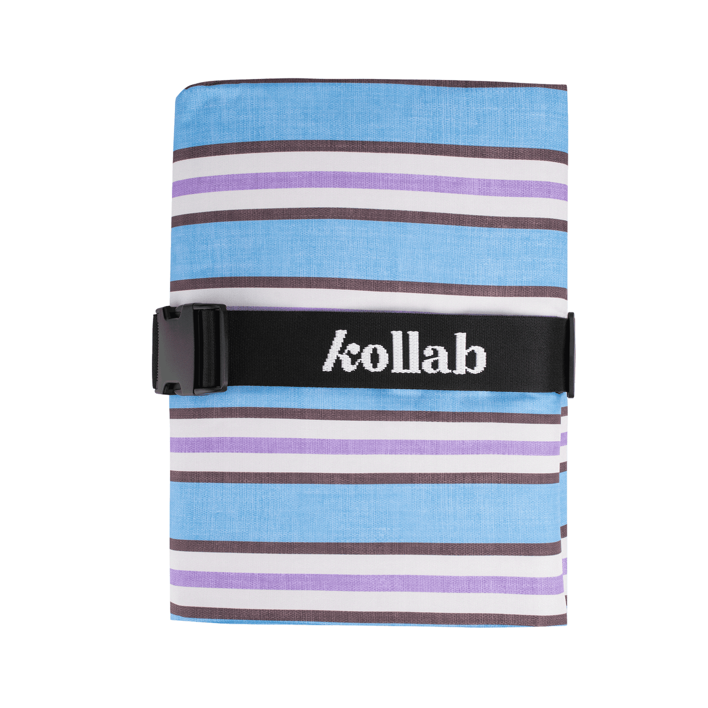Kollab - Picnic Mat Choc Blue Stripe