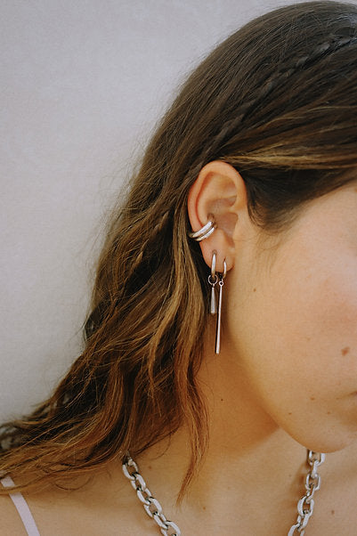 DROPLET EARRINGS - SILVER