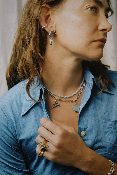 DROPLET EARRINGS - SILVER