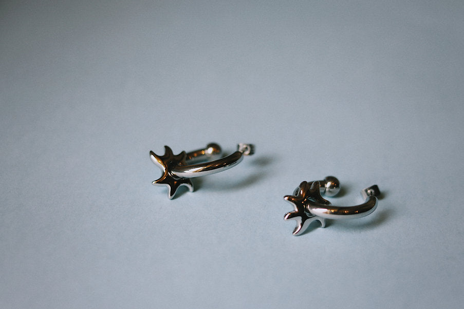 SOLAR HOOPS - SILVER