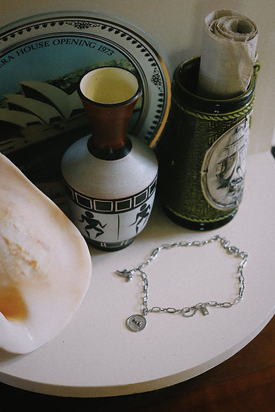 Traveller Charm Necklace - silver