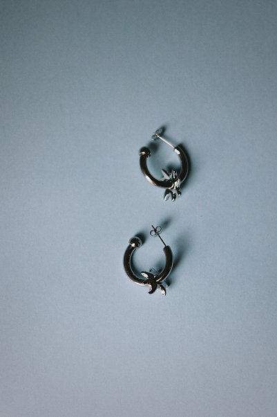 SOLAR HOOPS - SILVER