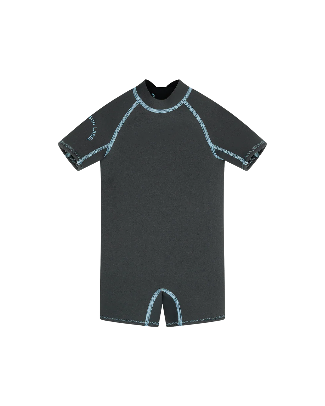 Short Sleeve Springsuit - Charcoal/Dusty Blue