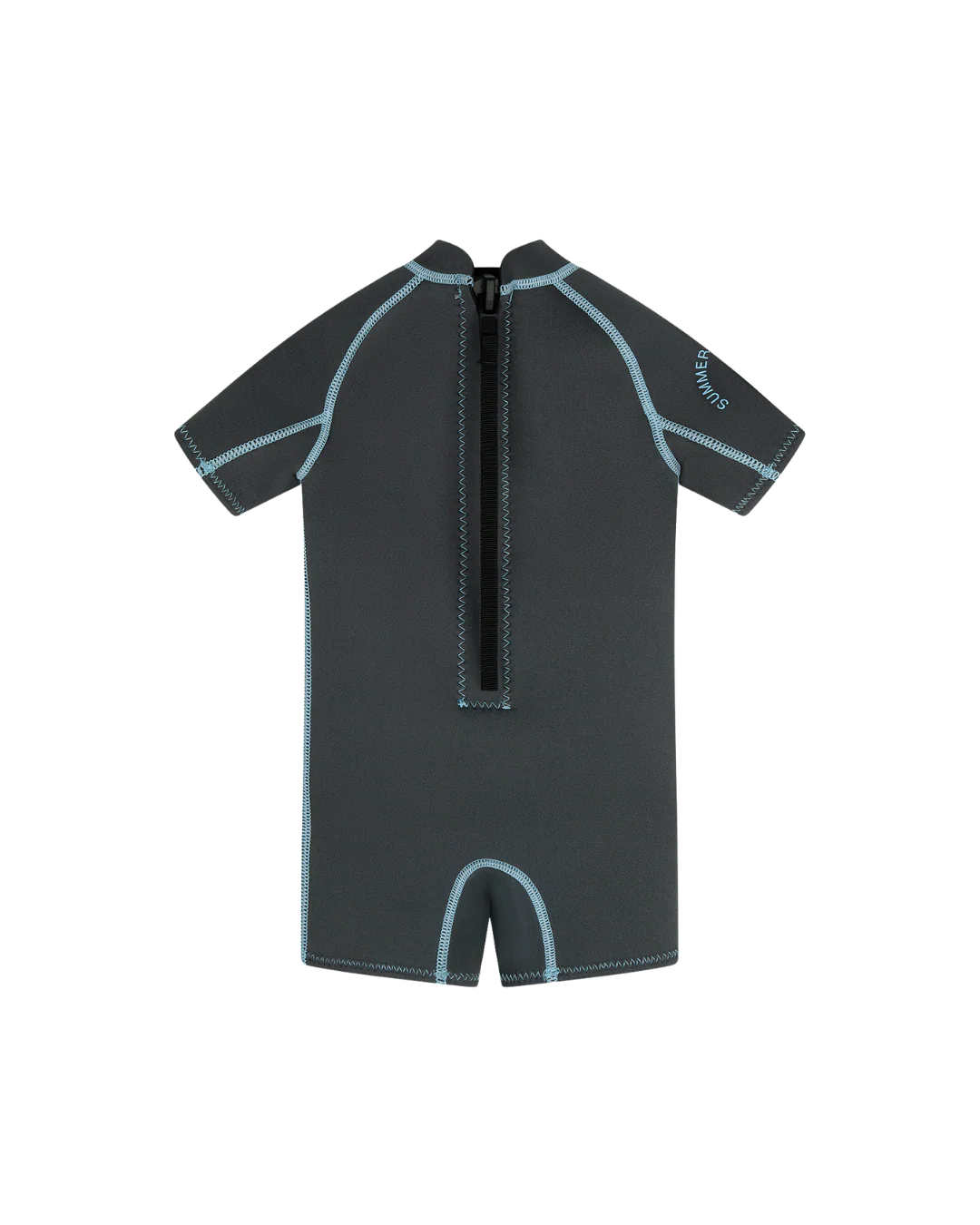 Short Sleeve Springsuit - Charcoal/Dusty Blue