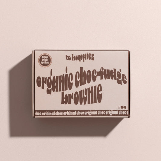 To Happies Organic Choc-Fudge Brownie 100g, Original Chocolate Flavour