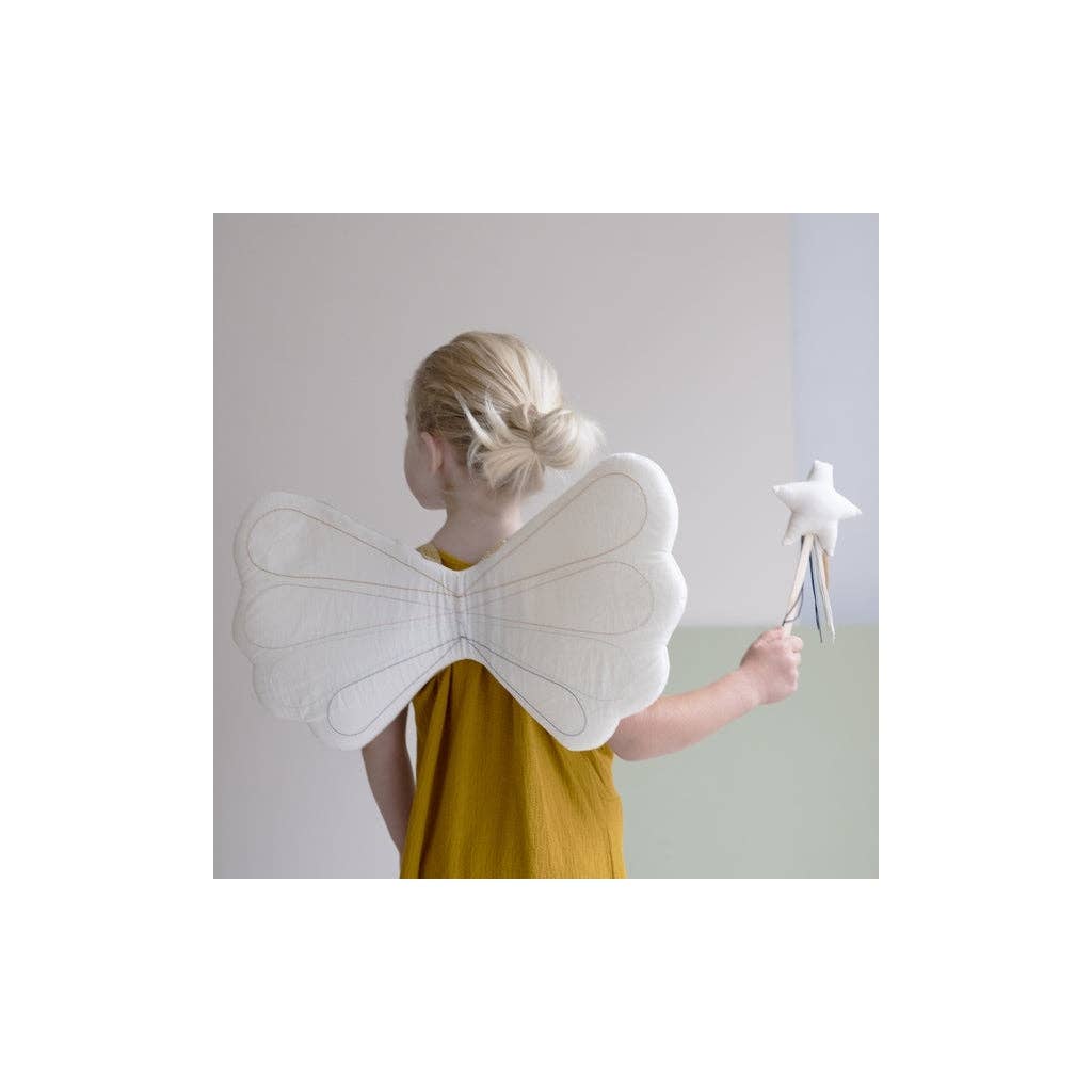 Dress Up - Wings - Rainbow - Natural, 55 cm