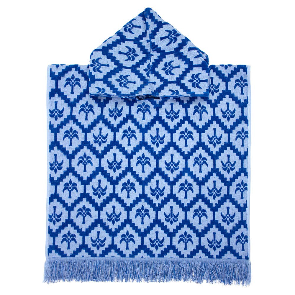Cocos Kids Poncho - Cobalt