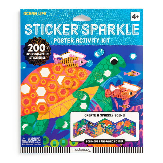 Sticker Sparkle Poster Kit - Ocean Life