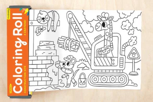 Colouring Roll - Construction Site