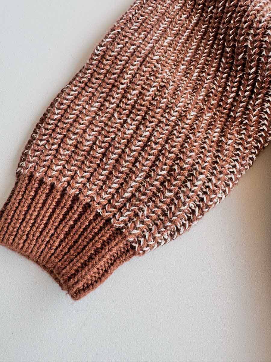 Chunky Knit Romper - Chocolate