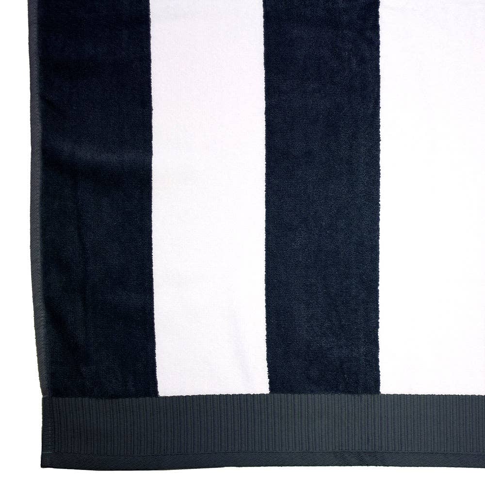 Classic Stripe Beach Towel - Moss