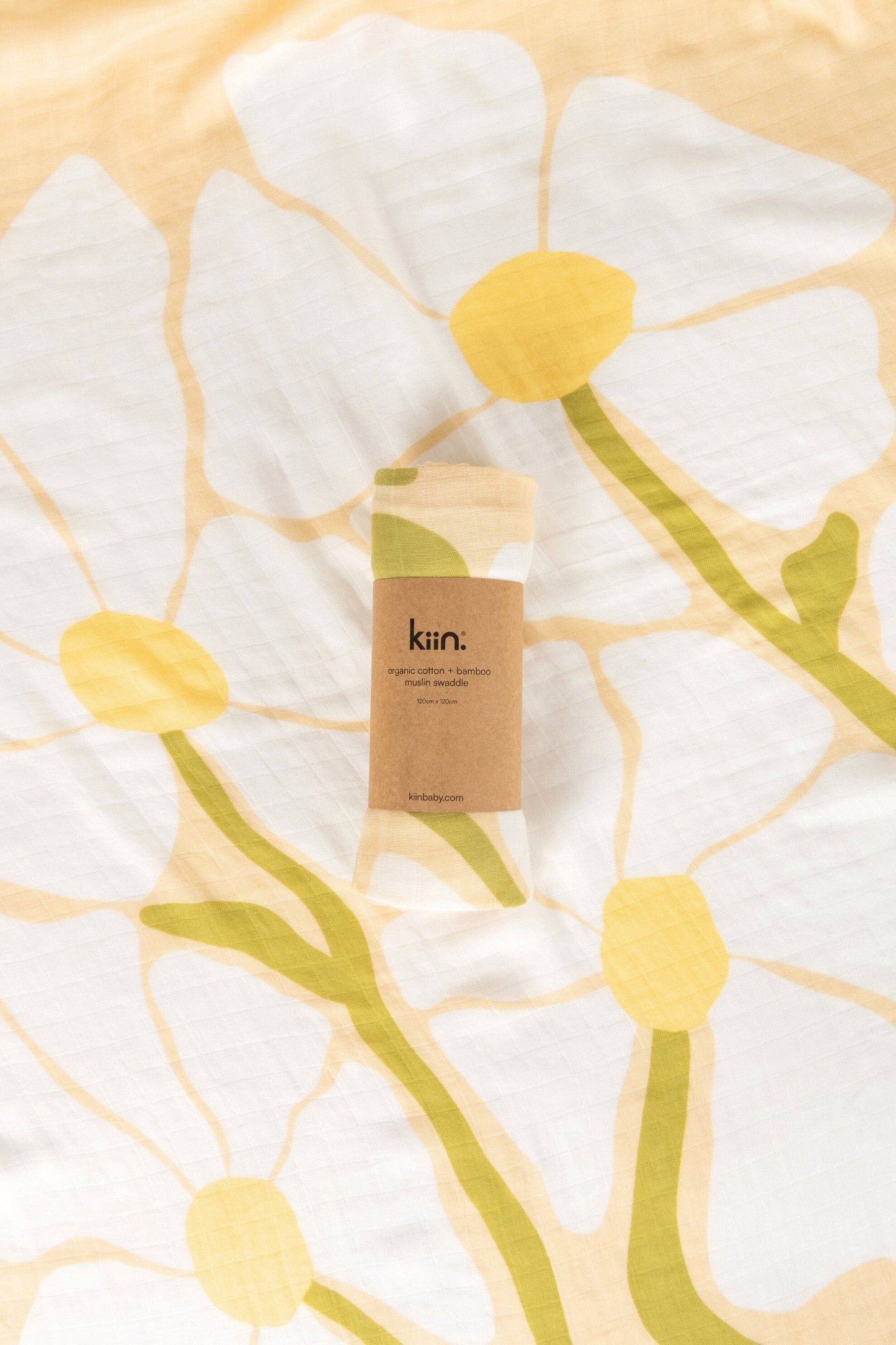 Kiin Baby - Organic Muslin Swaddle - Fleur (Limited Edition)