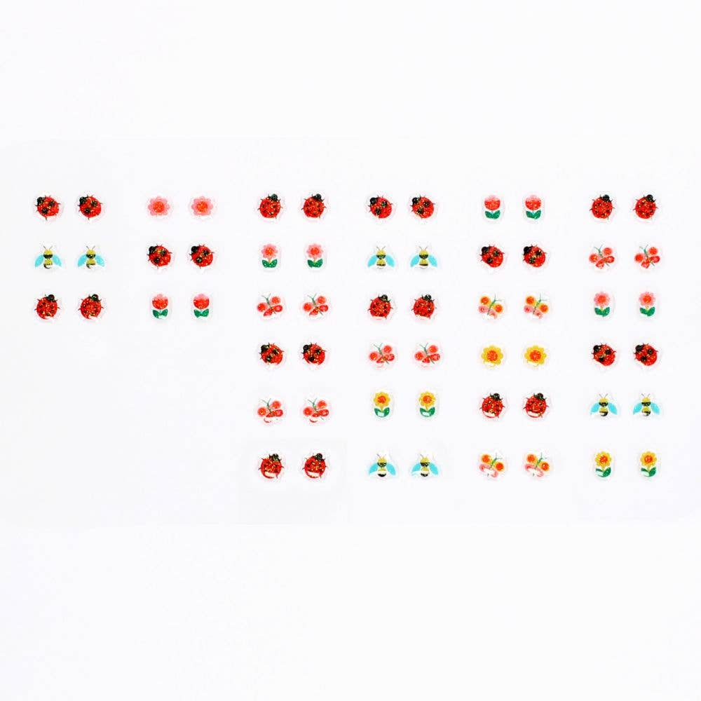 Bobangles - Rex London Stick on Earrings - Ladybird