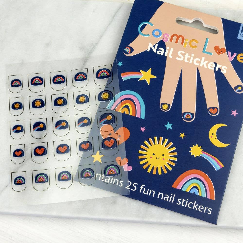 Rex London Child Nail Stickers - Cosmic Love