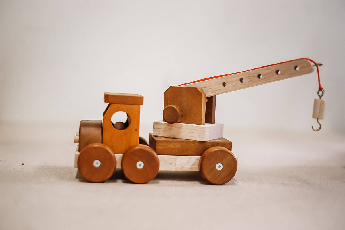 Classic Wooden Crane Toy for Kids