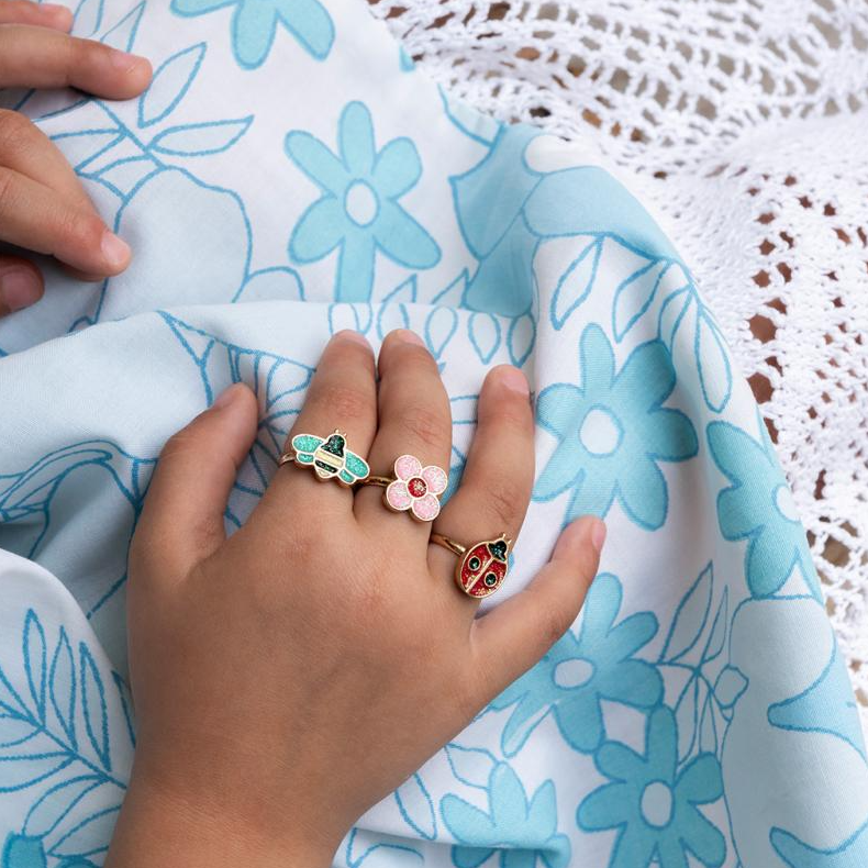 Rex London Glitter Rings/3 - Ladybird