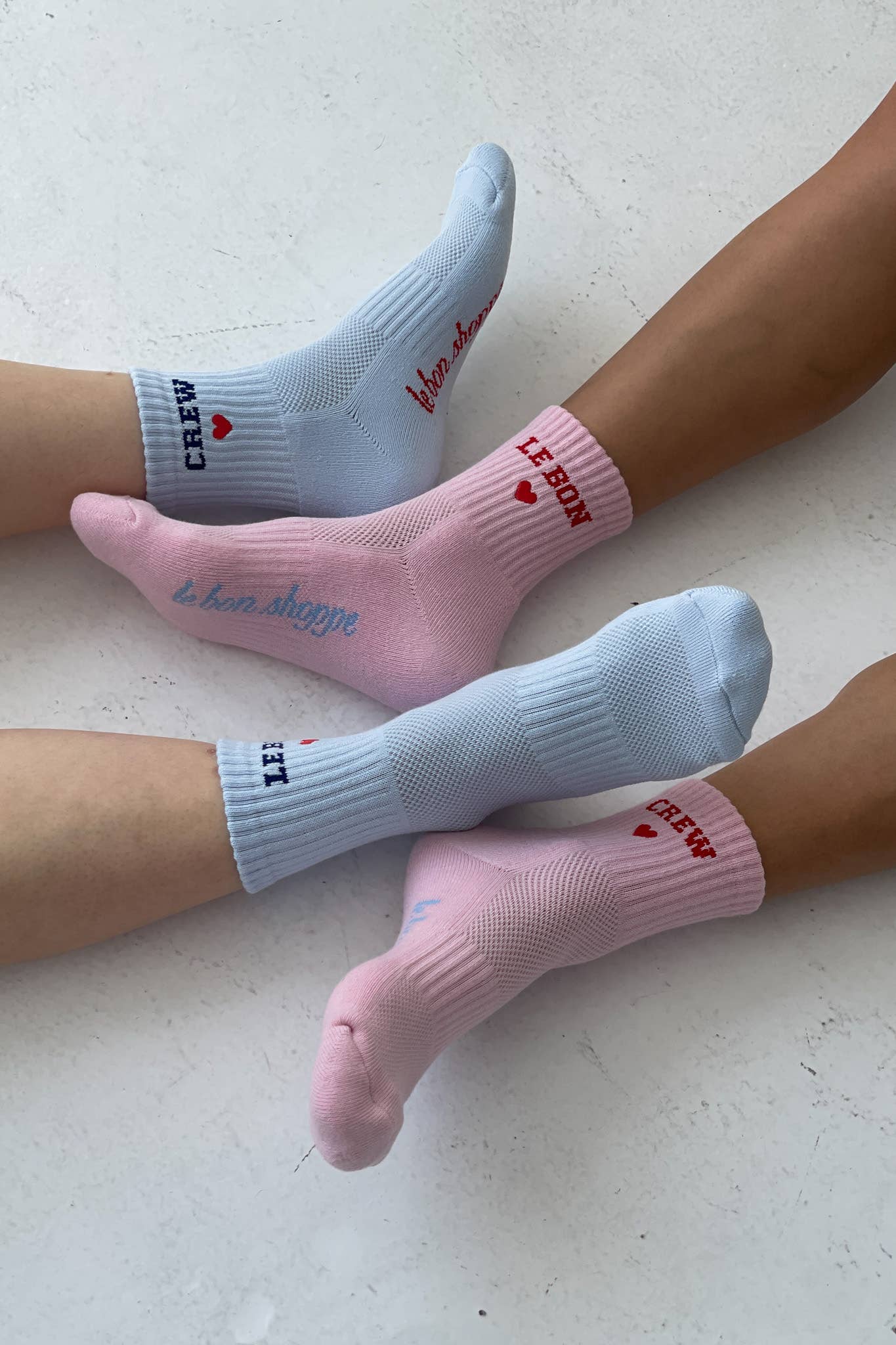 Le Bon Shoppe - Embroidered Crew Socks