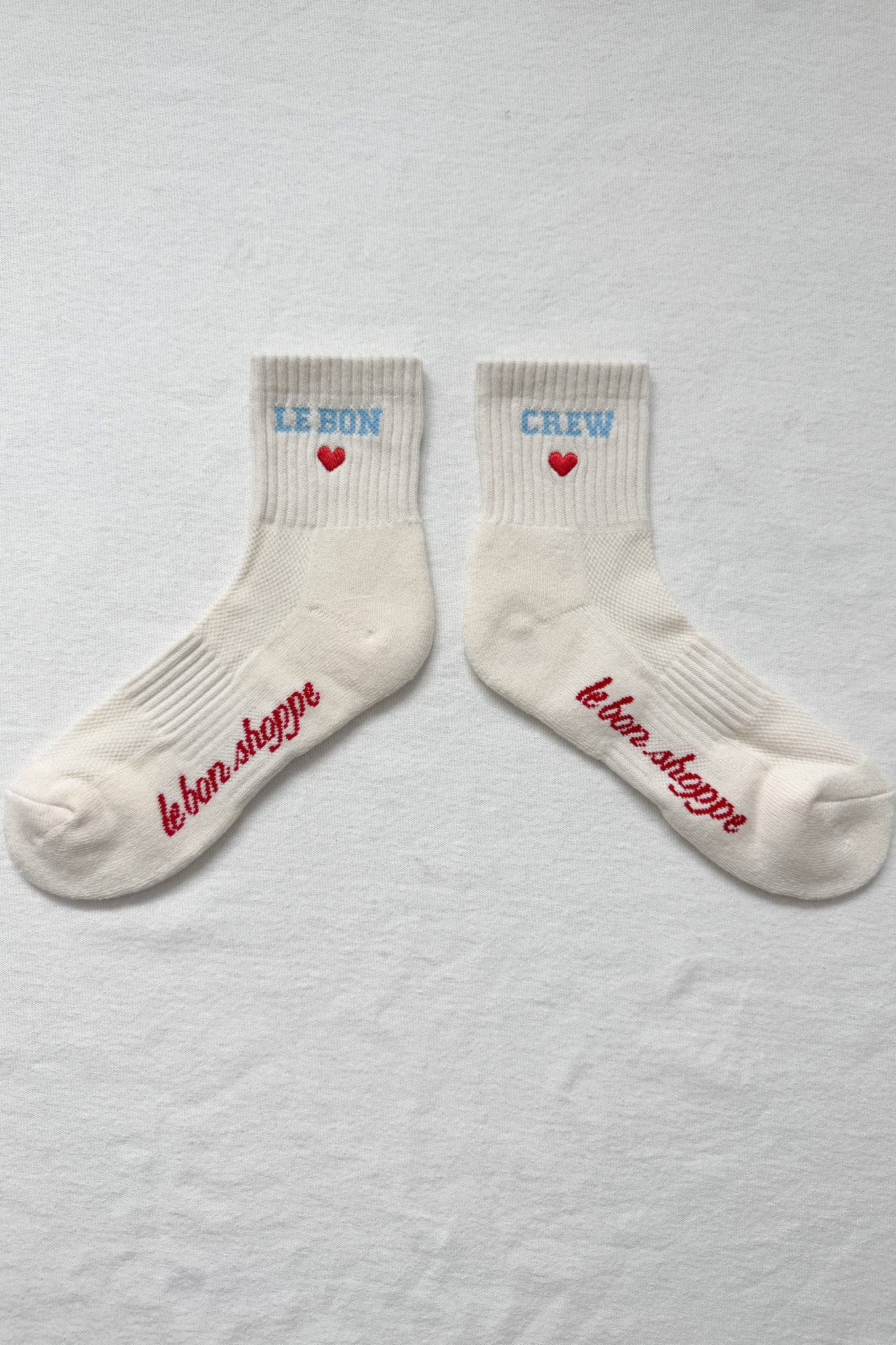Le Bon Shoppe - Embroidered Crew Socks
