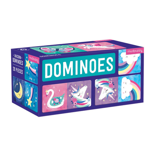 Mudpuppy Dominoes - Unicorn