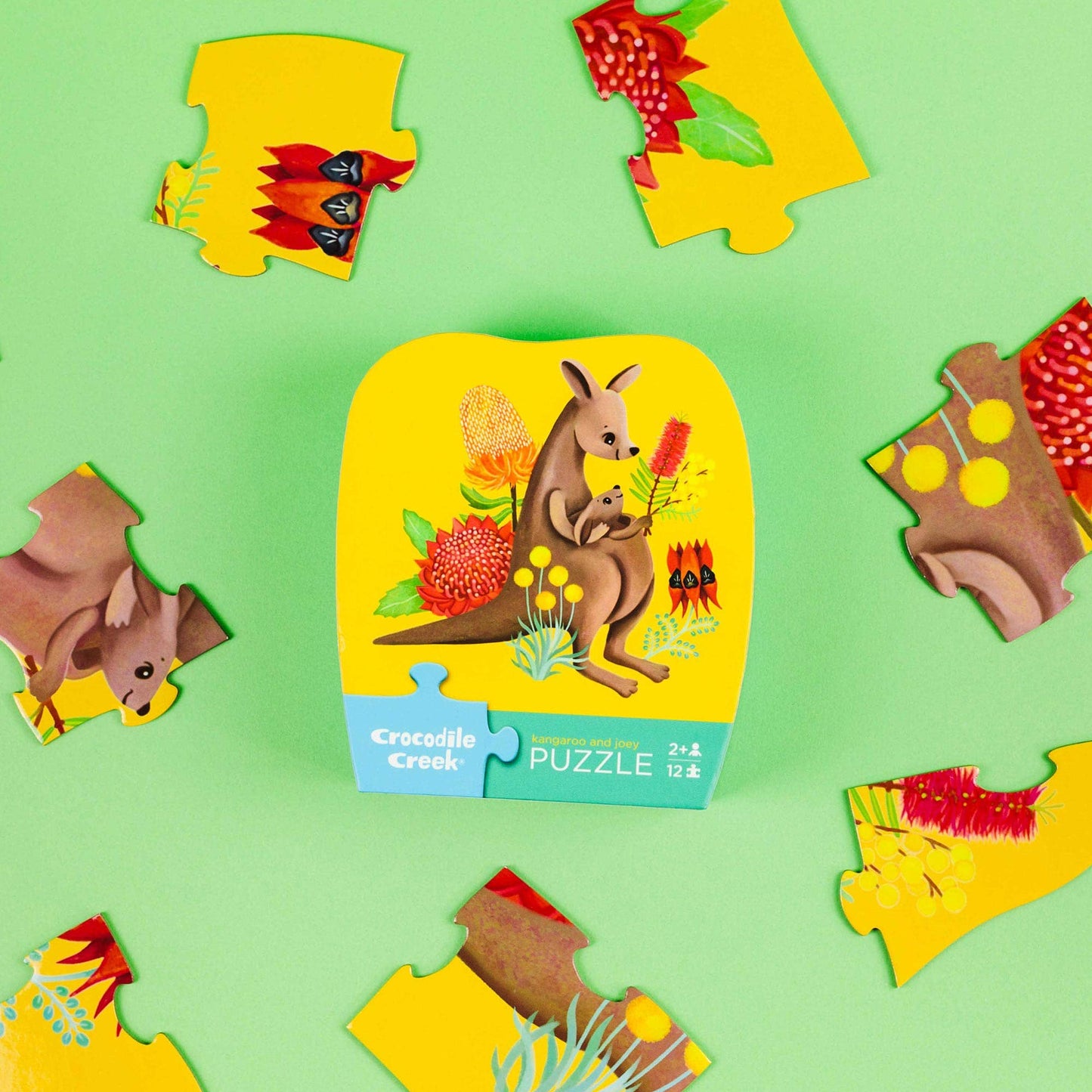 Mini Puzzle 12 pc - Kangaroo & Joey
