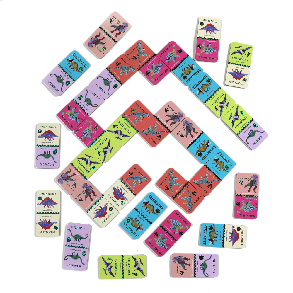 EeBoo Dominoes - Giant Shiny Dinosaur