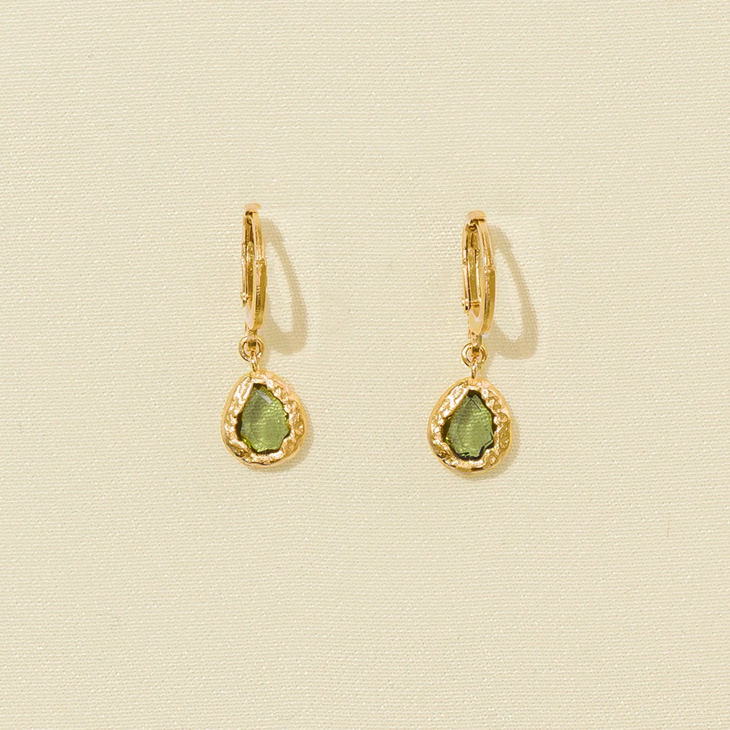 LYSIA DARK GREEN EARRINGS