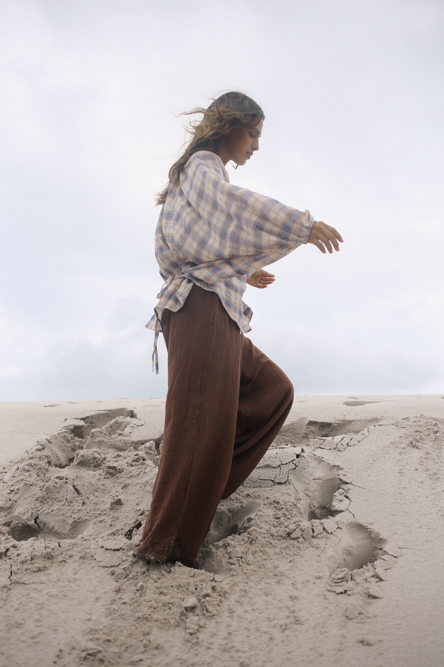 Ra Blouse Juniper Check