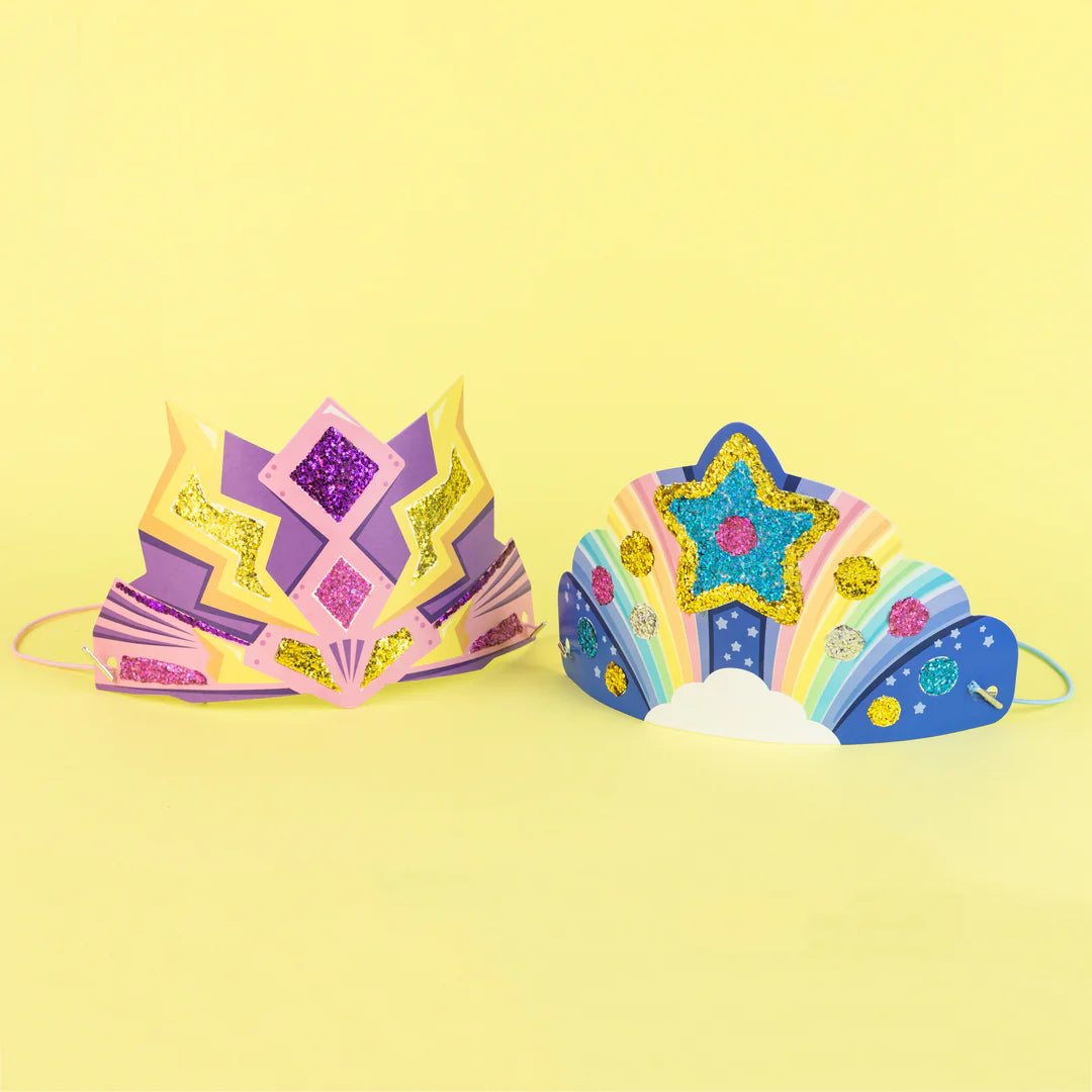 Glitter Goo Crowns - Super Rainbow