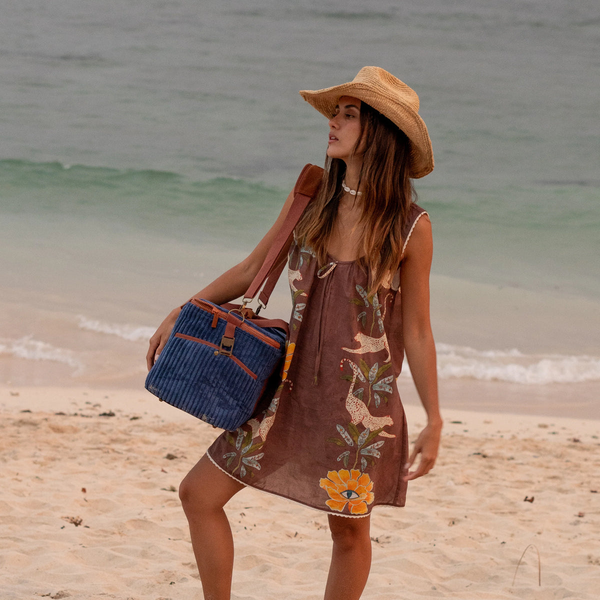 CORD COOLER BAG LAGOON - LARGE