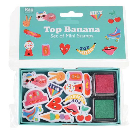 Set of Mini Stamps - Top Banana