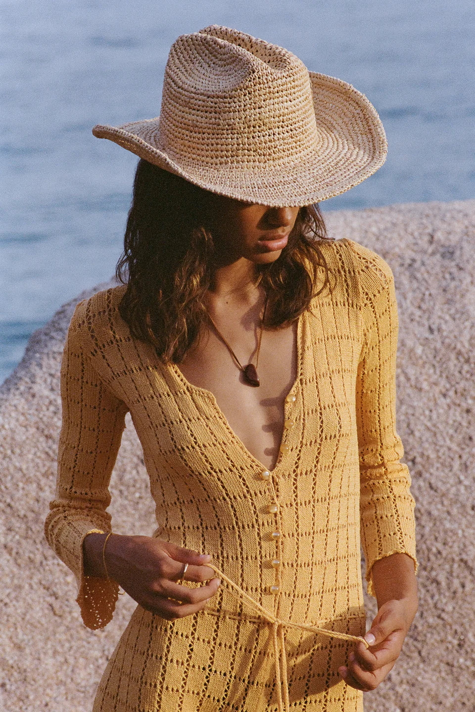 RAFFIA COWBOY HAT